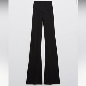 Aerie crossover flare offline leggings bundle one black one maroon